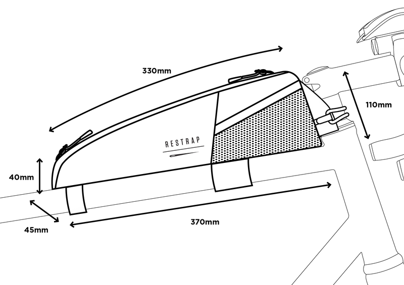 Race Top Tube Bag 1,5L