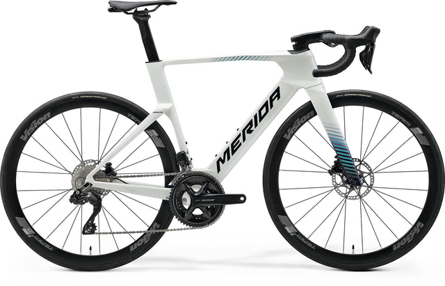Merida Reacto 5000 Aero-Rennrad in Pearl/Blue Teal