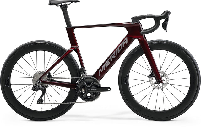 Merida Reacto 6000 Aero-Rennrad in Passion Red / Warm Slate Grey
